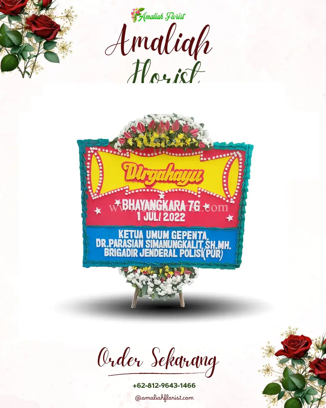 Papan Bunga HUT Ulang Tahun Gisikdrono